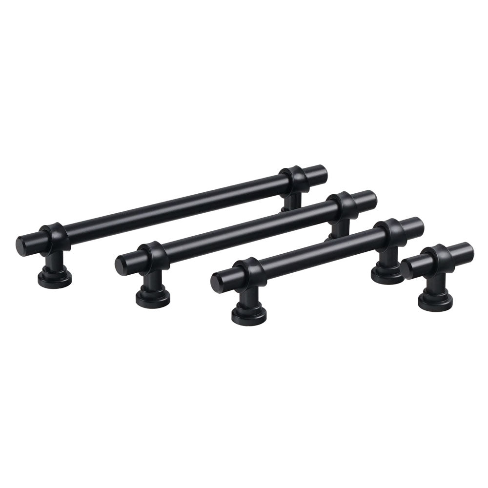 Matte Black Iron Rod w/ Zinc-Alloy Base