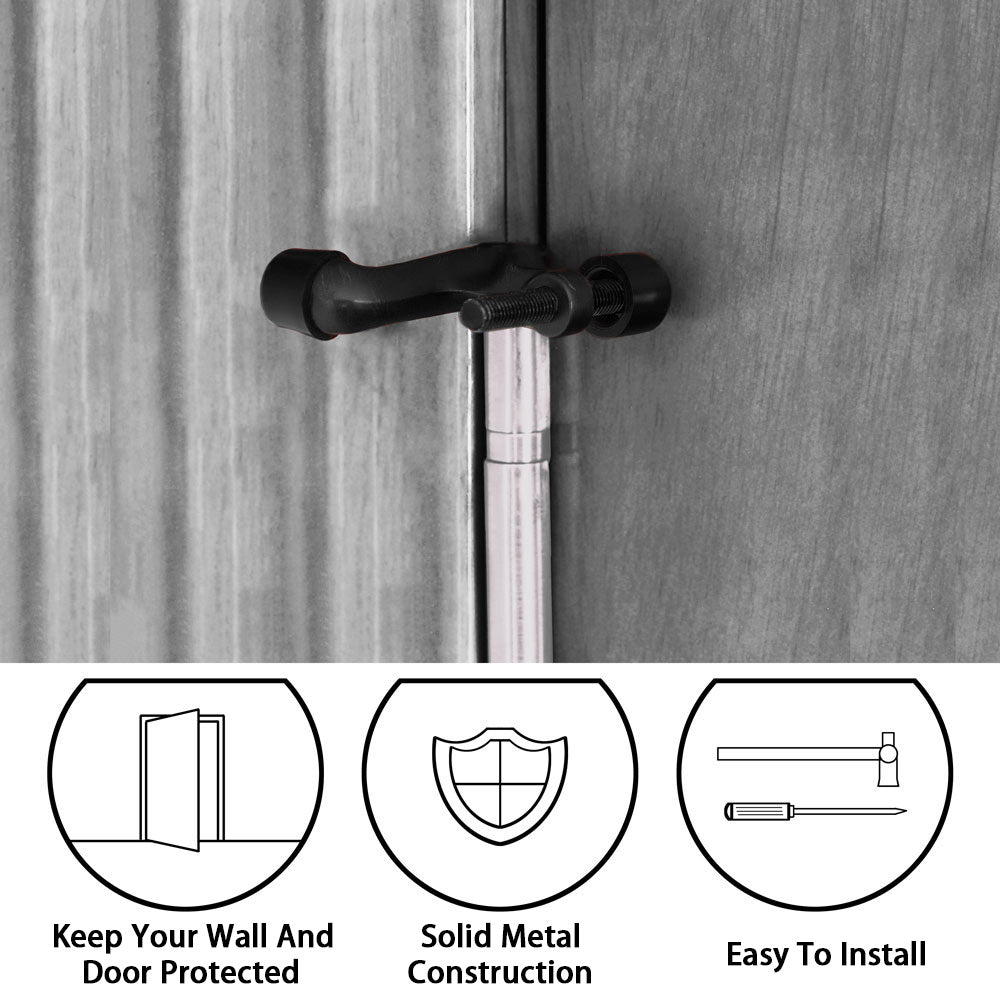 Hinge Pin Door Stop – Adjustable Zinc Heavy Duty Door Stopper 2-Pack