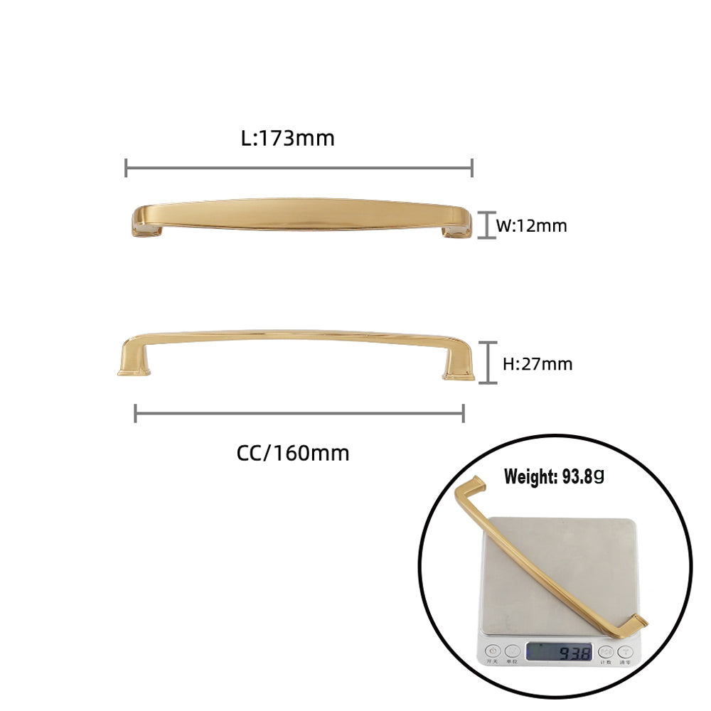 Champagne bronze zinc cabinet pulls 10-pack, fits 96mm-192mm hole centers, durable for home cabinets