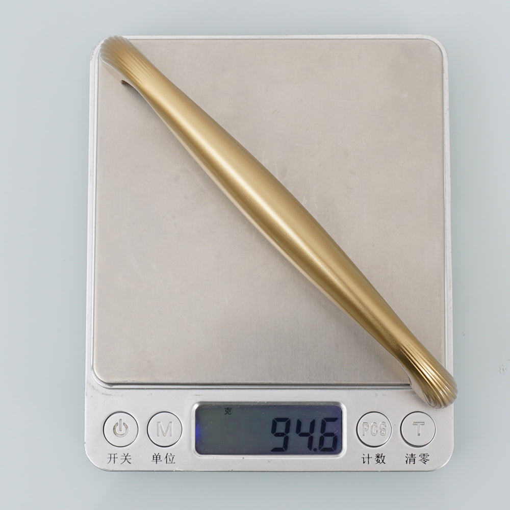 Modern Gold Drawer Hardware - Side view highlighting zinc alloy construction and sleek design