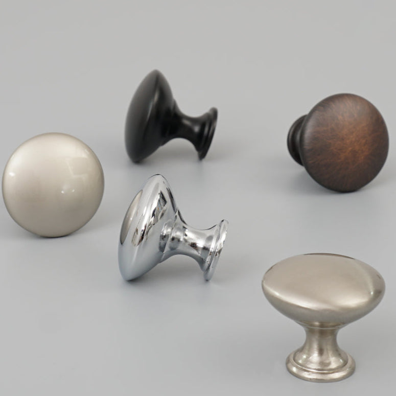 Front view of zinc alloy single hole drawer pull handle