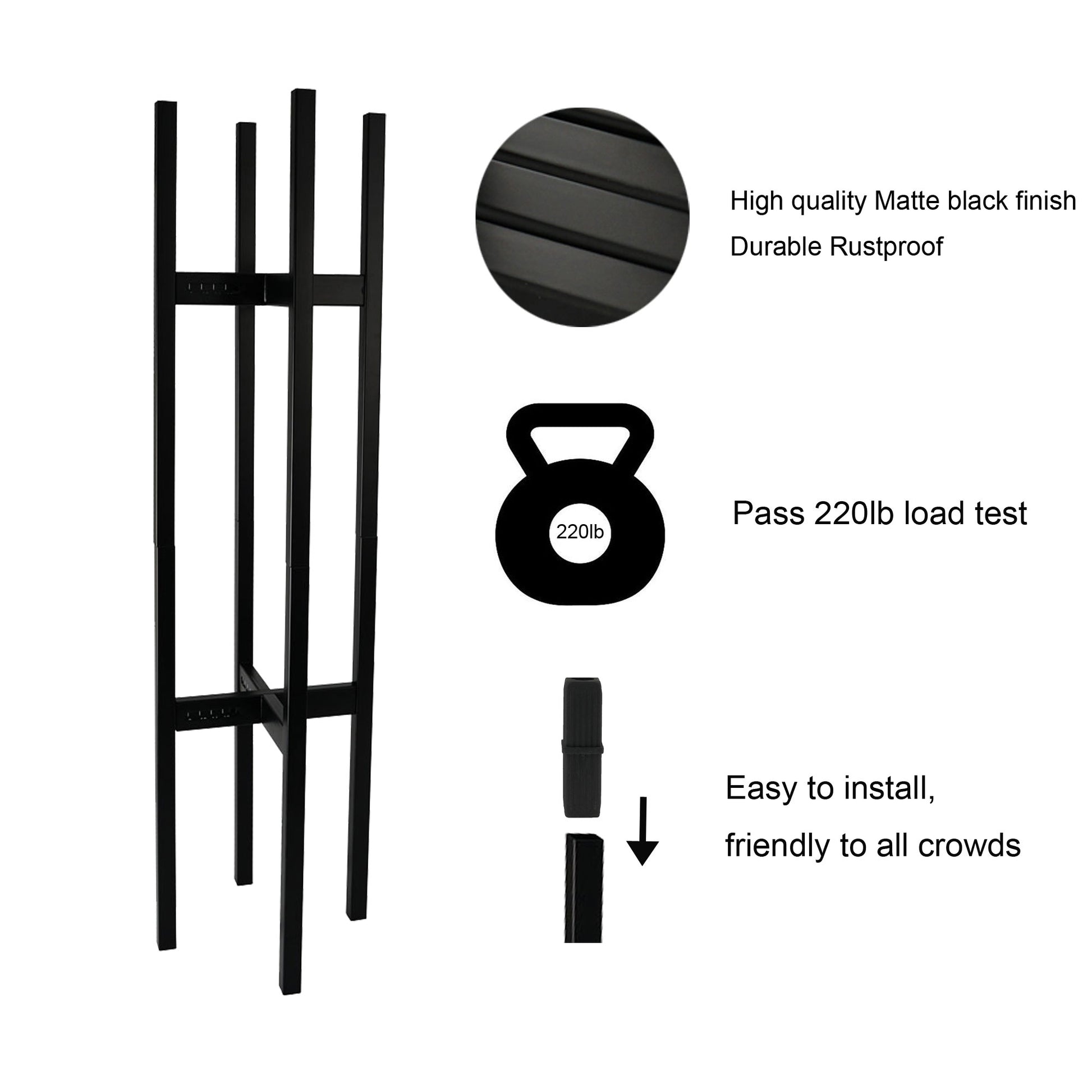 Easy-to-Install Mini Plant Stand – Small Size for Desk/Window (Ideal for Cacti & Tiny Potted Plants)