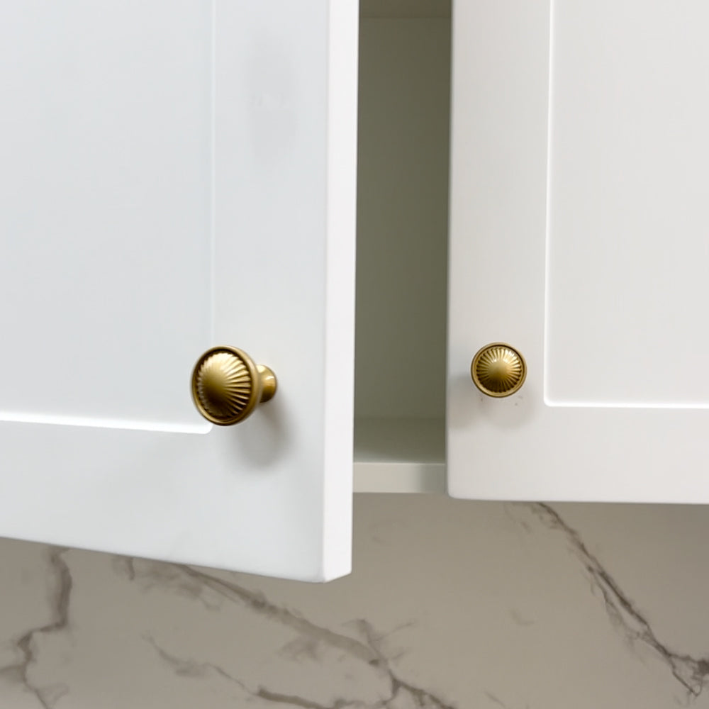 Gold Drawer Pulls and Knobs | Modern Zinc Alloy Handles 10 Pack