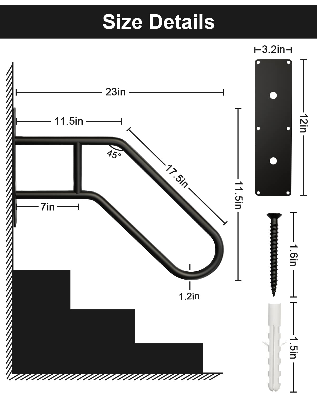 High-quality outdoor stair hand railings enhancing patio safety