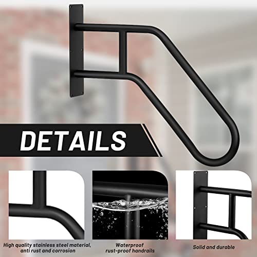 Long-lasting outdoor stair hand railings for home outdoor steps