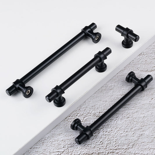 Matte Black Iron Bar with Zinc-Alloy Base