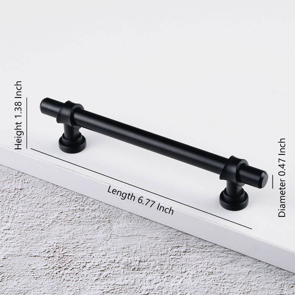 Matte Black Iron Pole w/ Zinc-Alloy Base