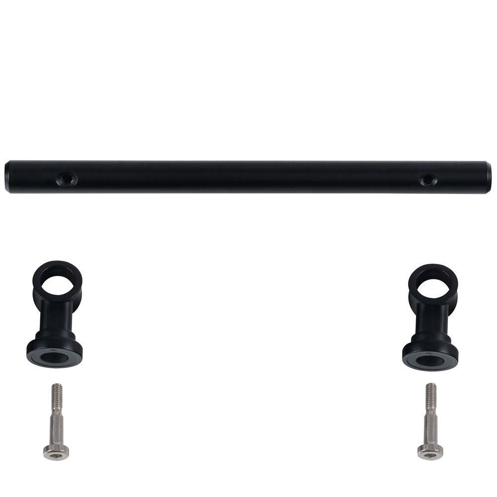 Matte Black Iron Rod - Zinc-Alloy Base
