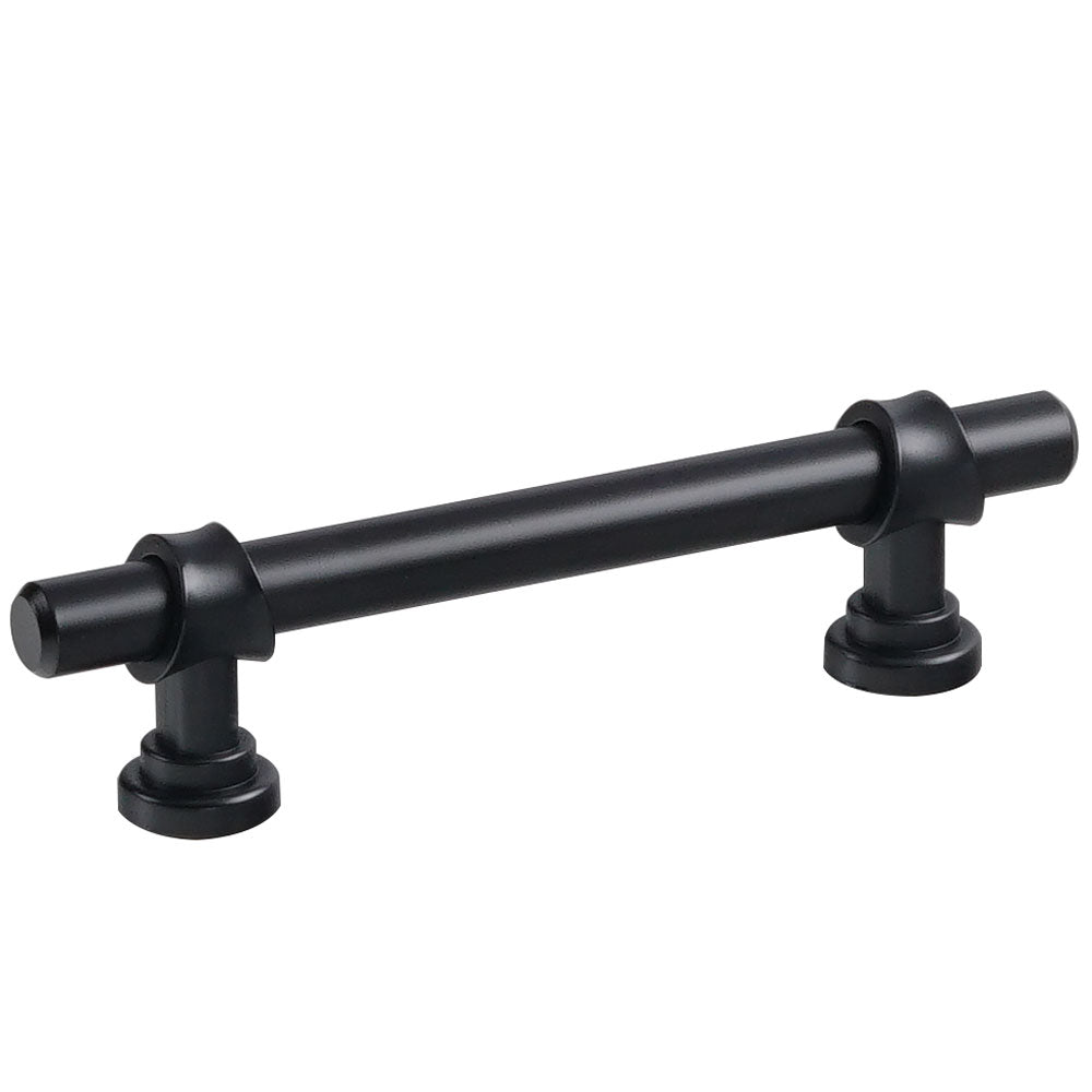 Matte Black Iron Pole with Zinc-Alloy Base