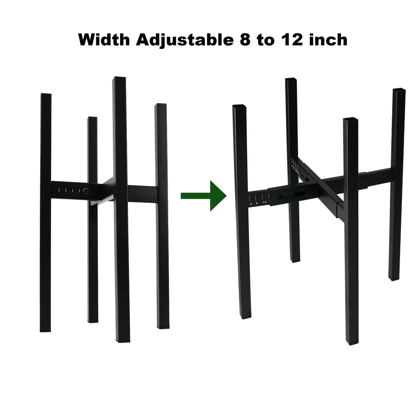 Reversible Floor Plant Stand – Easy-to-Use & More Flexible (No Tools Needed to Flip, Ideal for Living Room Corner)