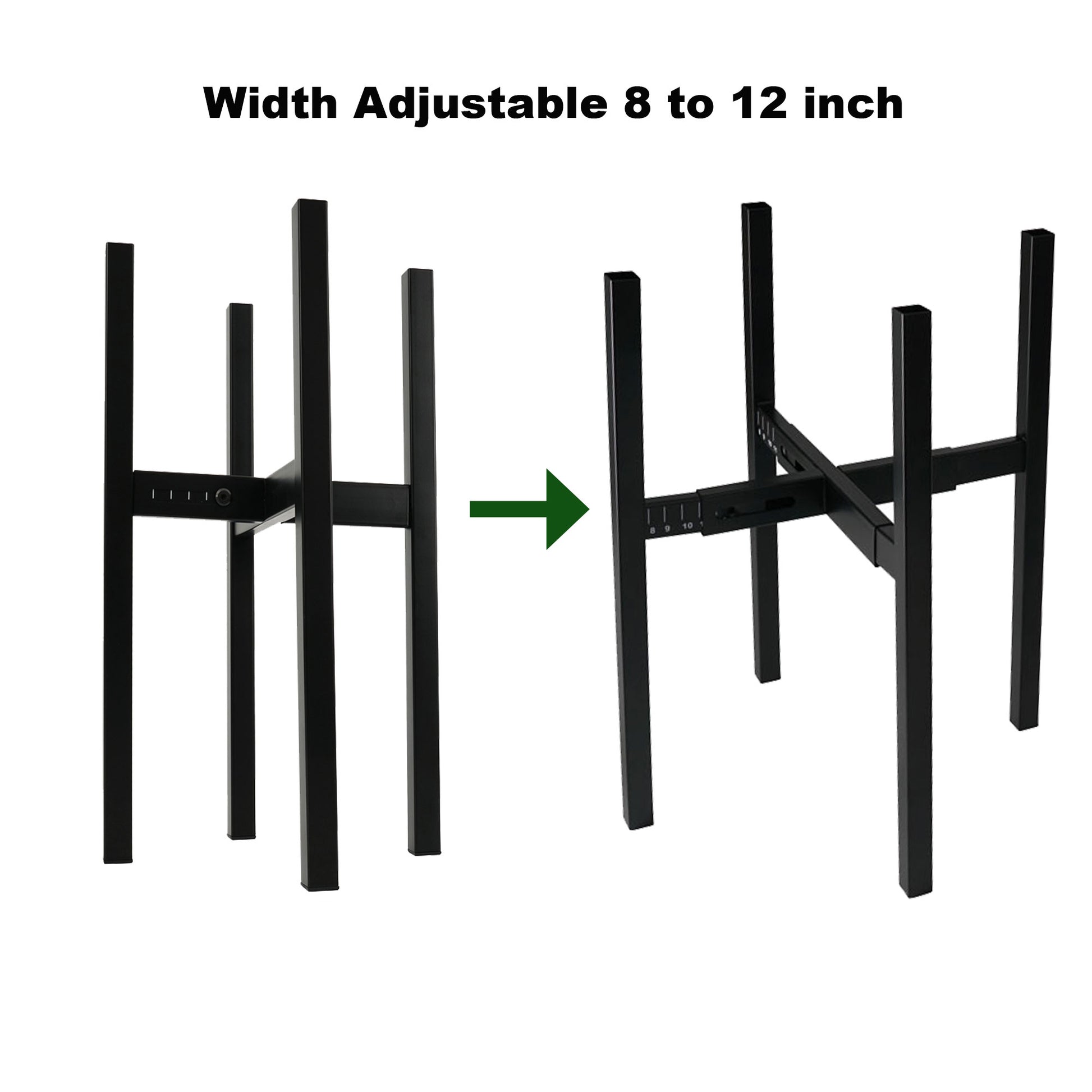 Reversible Floor Plant Stand – Easy-to-Use & More Flexible (No Tools Needed to Flip, Ideal for Living Room Corner)