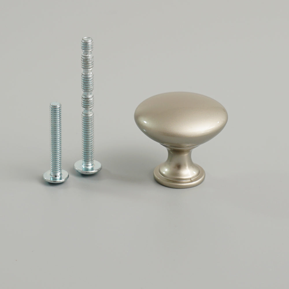 Brushed bronze zinc alloy single hole drawer pull handle in use