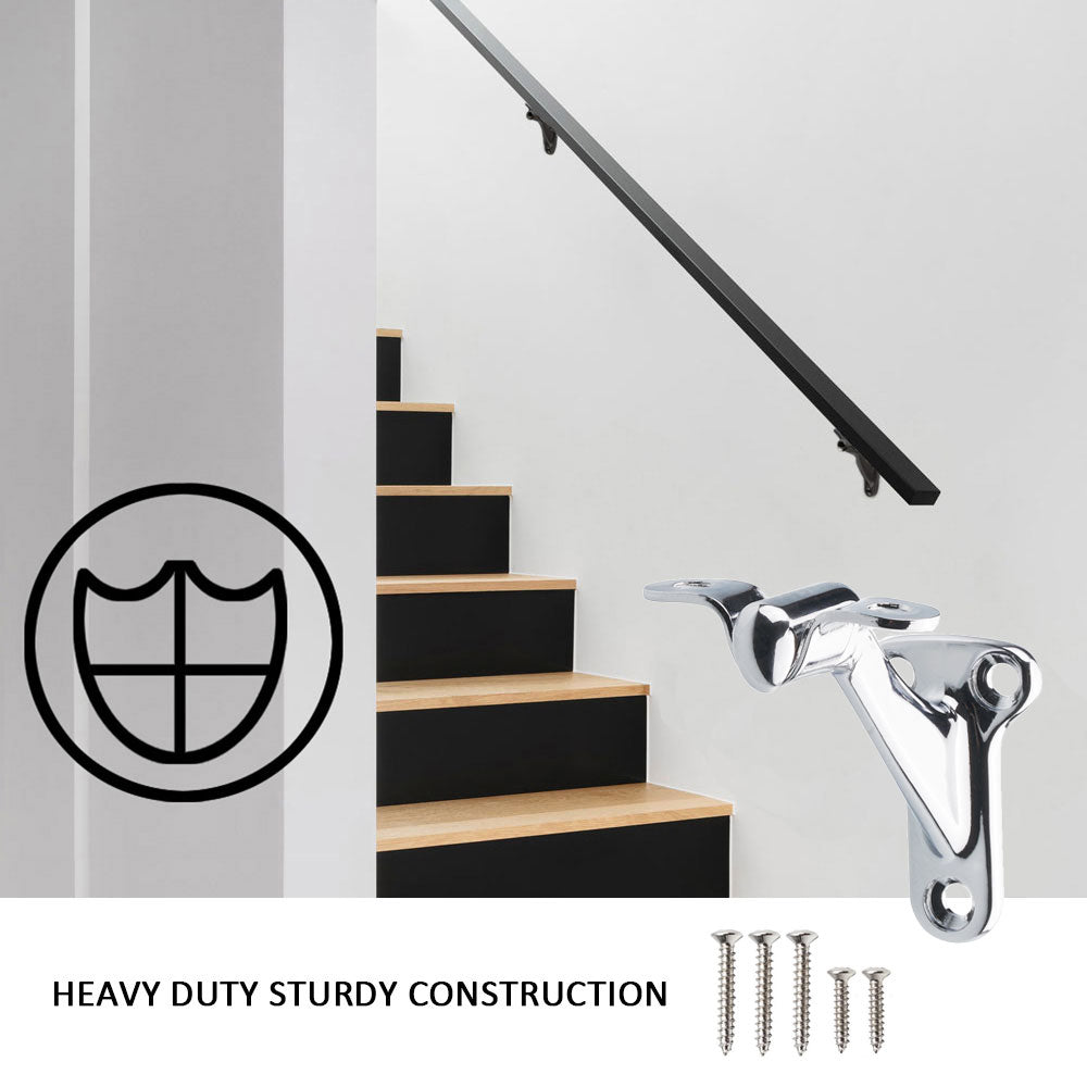 Outdoor stair hand railings: Long-length model for tall outdoor staircases