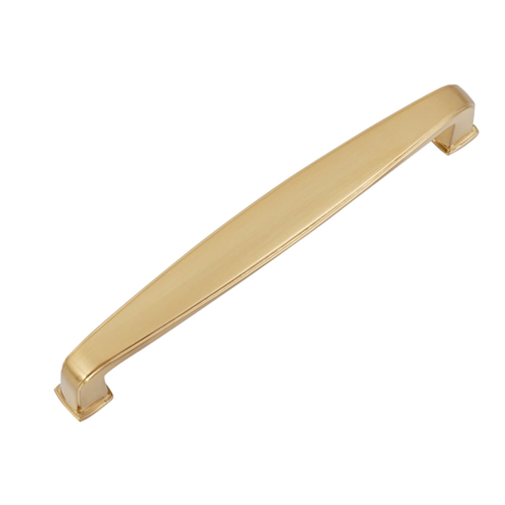 Brushed champagne bronze single-hole cabinet knob made of zinc alloy.