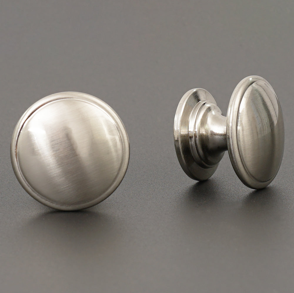 Durable black zinc alloy single hole drawer handle, brushed surface, pack of 5