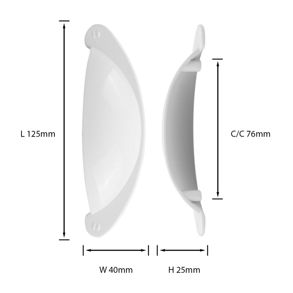 Close-up of half round drawer pull handle showing textured zinc alloy finish