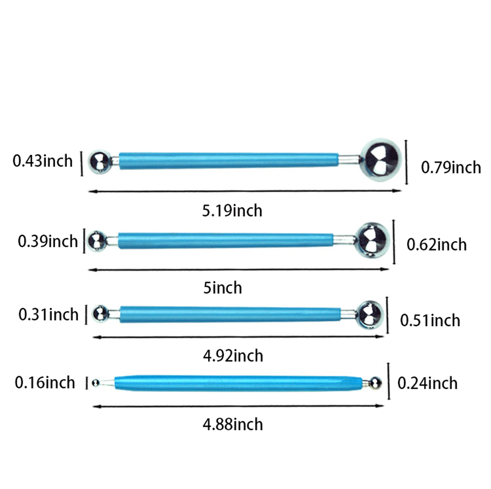 A beginner using the Multi-Purpose Sculpting Tools to shape clay, proving ease of use for new DIY sugar and clay crafters