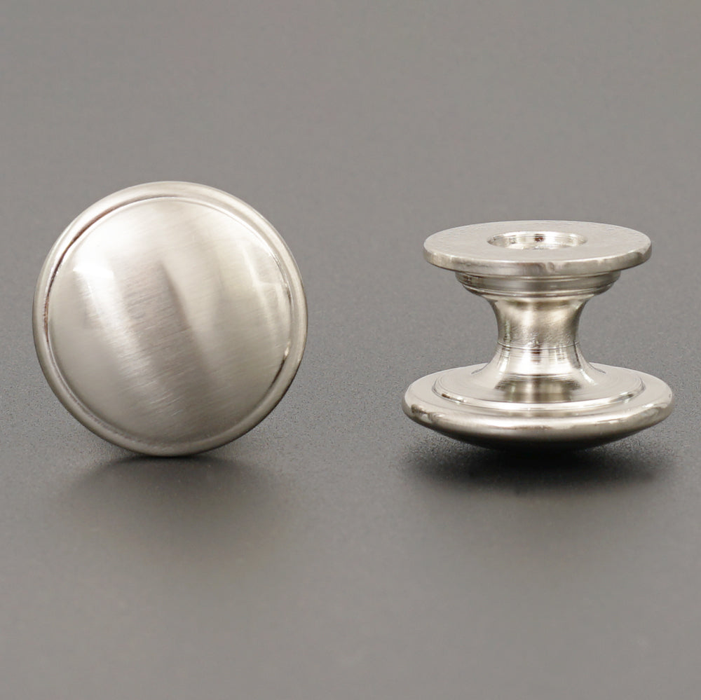 Nickel zinc alloy single hole cabinet handle set, minimalist style, 5 pieces